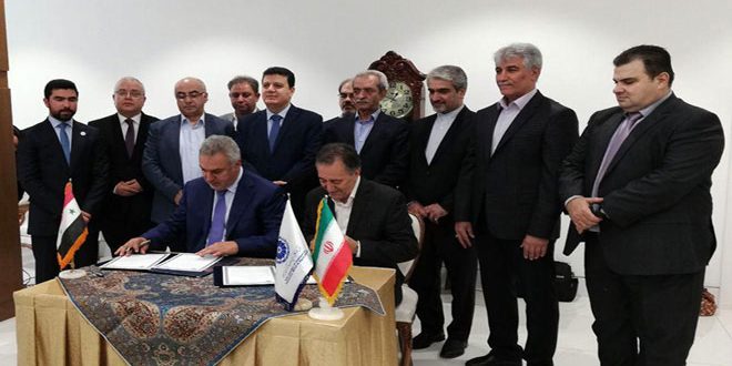 توقيع مذكرة تفاهم للتعاون في المجالات التجارية والاستثمارية خلال ملتقى رجال الأعمال السوري الإيراني
