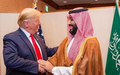  لإنهاء التساؤلات القديمة بشأن تورط السعودية في دعم الإرهاب....ترامب: شرف لي أن أكون مع ولي العهد السعودي