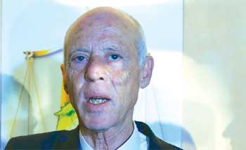 قيس سعيّد رئيساً جديداً لتونس ...اعتبر التطبيع « خيانة».. والعلم الفلسطيني سيكون إلى جانب علم بلاده