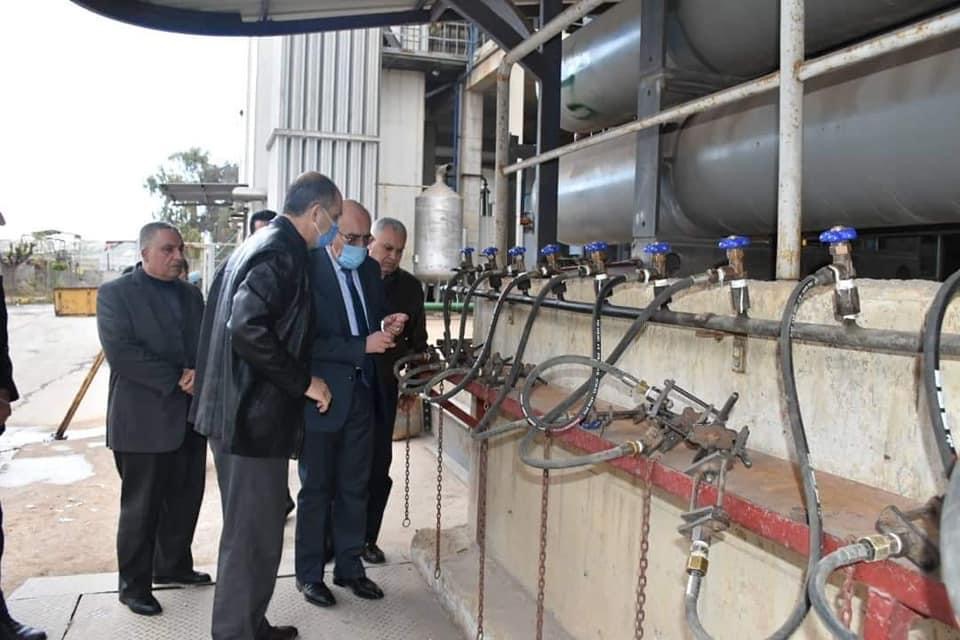 زيارة وزير الصناعة زياد صبحي صباغ لشركة حديد حماة